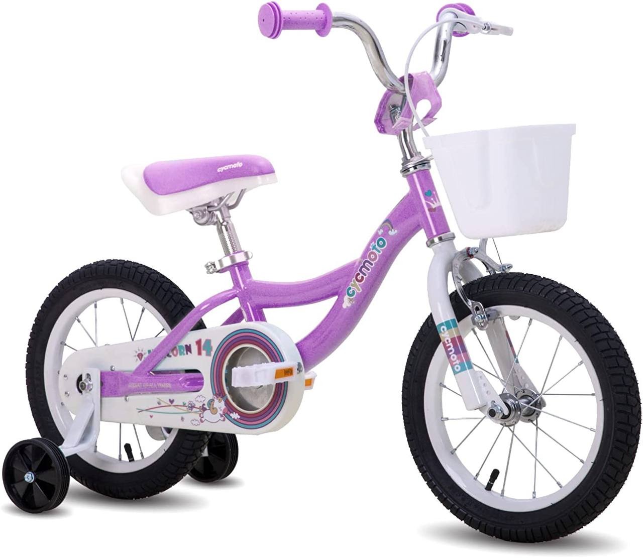 JOYSTAR Fairy Girls Bike for Toddlers and Kids Ages 2-9 Year Old, 12-18-Inch Wheels, Training Wheels Included, Toddler Girl Bike