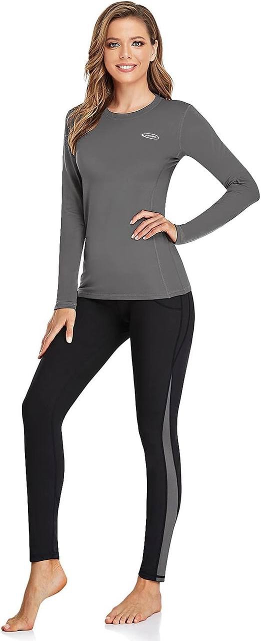 HiZiTi Thermal Underwear for Women Long Johns Set with Fleece Lined Base Layer Suits