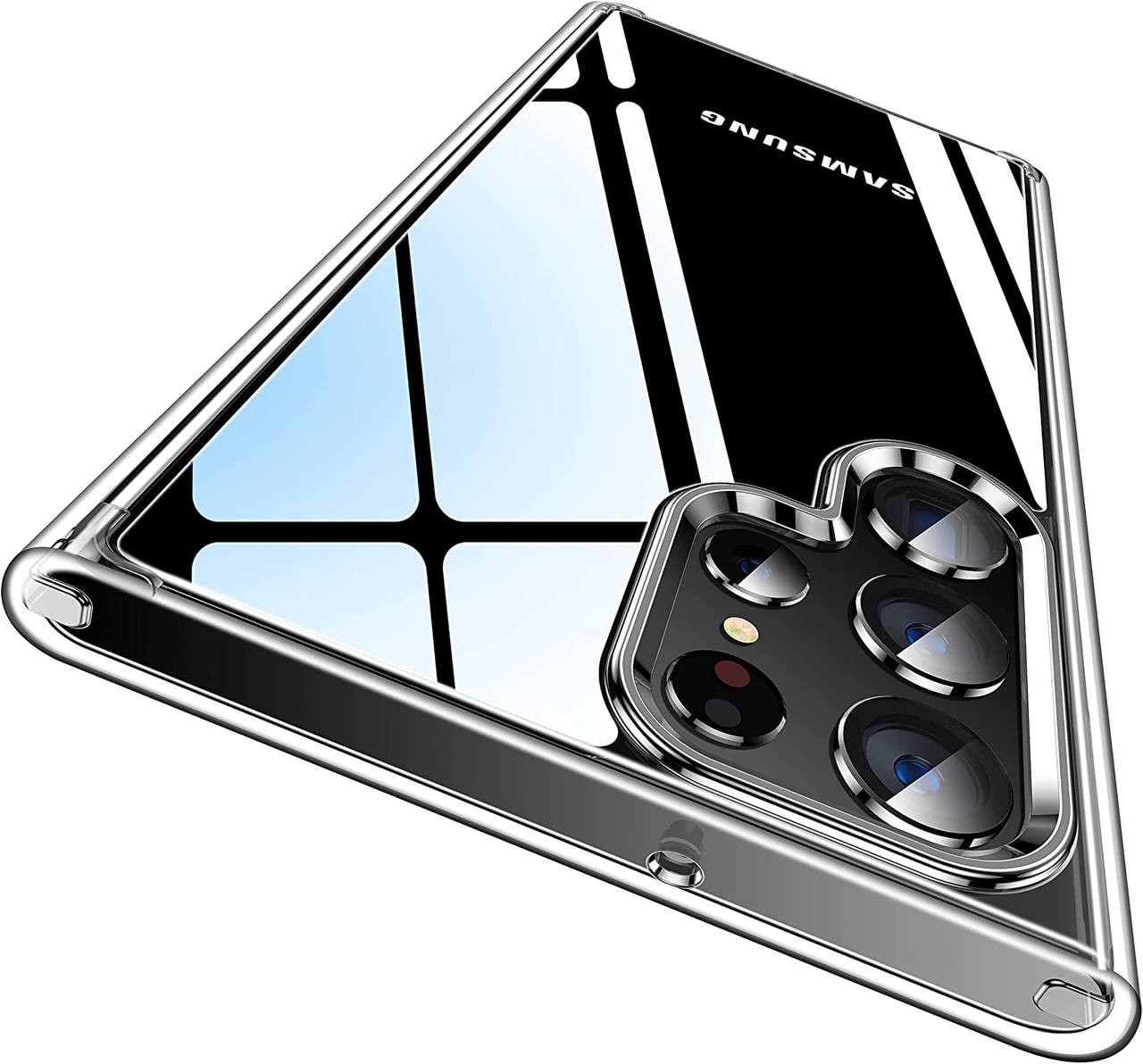 CASEKOO for Samsung Galaxy S22 Ultra Case Crystal Clear [Never Yellow] [Military Grade Drop Protection] Hard Back & Soft Bumper, Slim Thin Protective Shockproof Phone case 6.8'' 2022, Clear