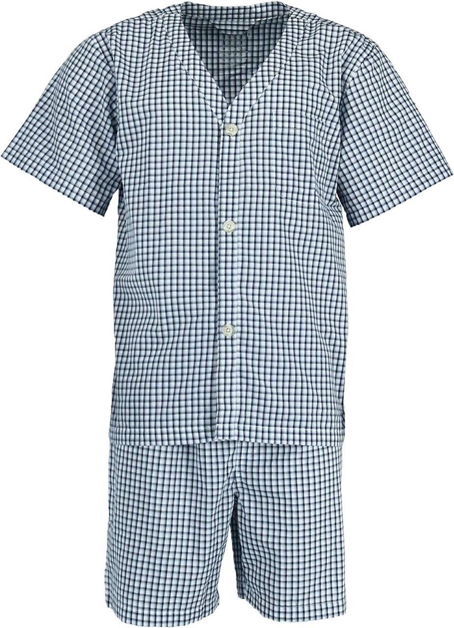 Fruit of the Loom Men's Broadcloth Short Sleeve Pajama Set