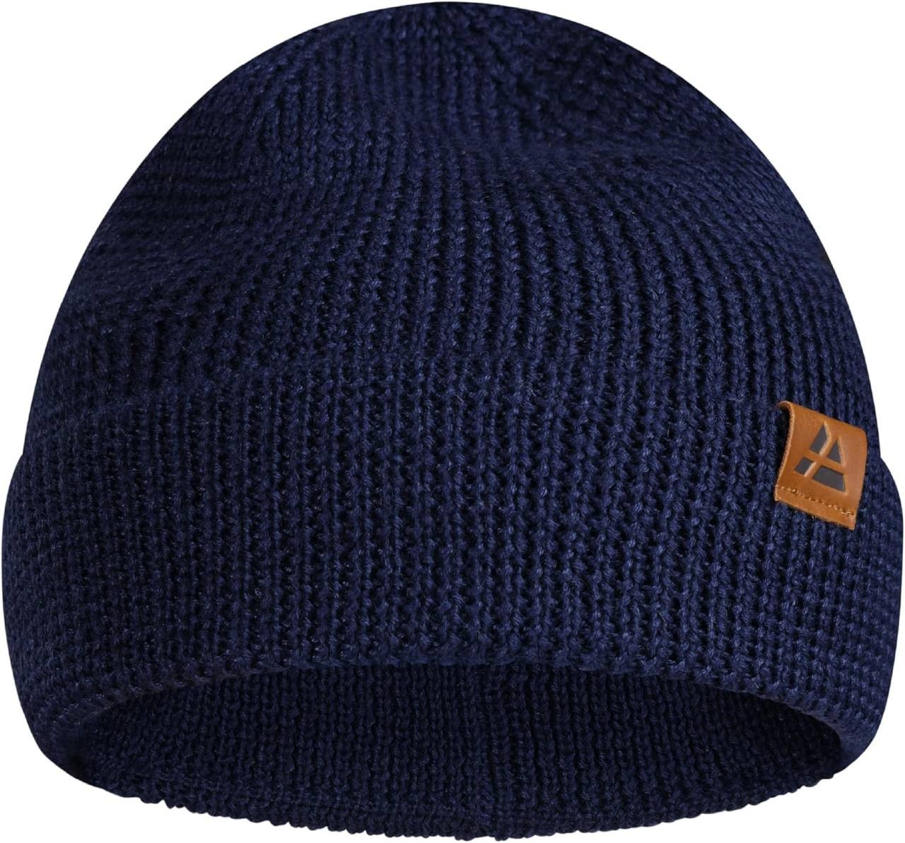 DANISH ENDURANCE Merino Wool Beanie for Men & Women, Knitted Winter Hat Men's Clothing